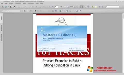 Снимак заслона Master PDF Editor Windows 10