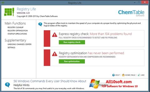 Снимак заслона Registry Life Windows 10