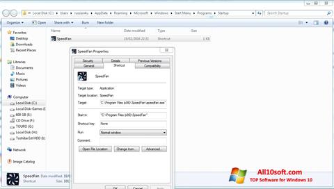 Снимак заслона SpeedFan Windows 10