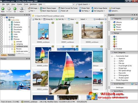 Снимак заслона ACDSee Photo Manager Windows 10