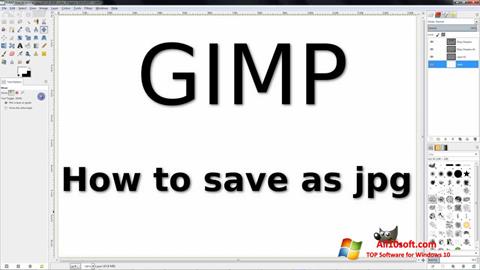 Снимак заслона GIMP Windows 10