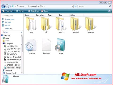 Снимак заслона Windows 7 USB DVD Download Tool Windows 10