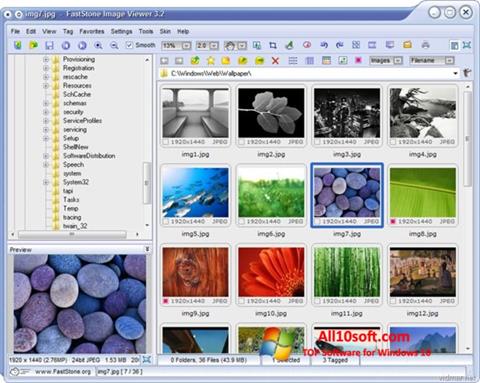 Снимак заслона FastStone Image Viewer Windows 10