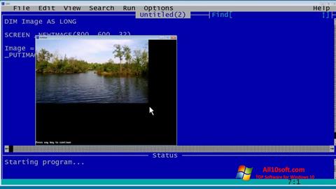 Снимак заслона QBasic Windows 10