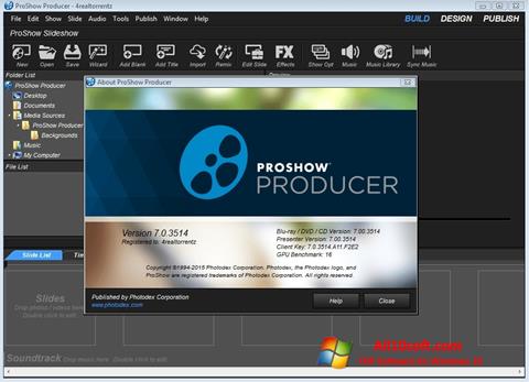 Снимак заслона ProShow Producer Windows 10