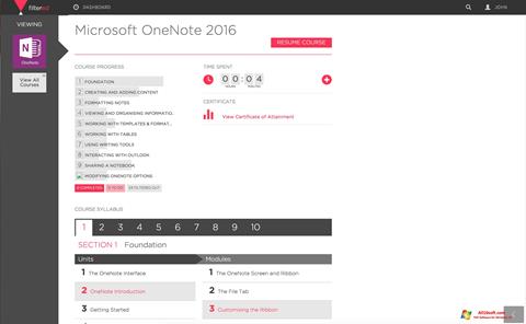 Снимак заслона Microsoft OneNote Windows 10