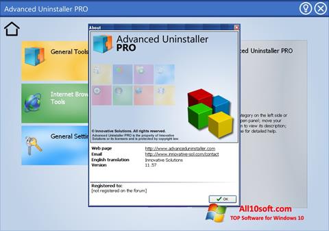 Снимак заслона Advanced Uninstaller PRO Windows 10