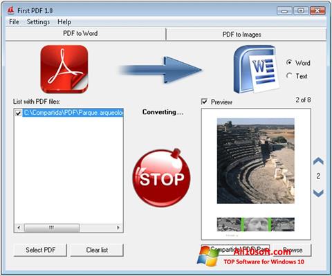 Снимак заслона First PDF Windows 10