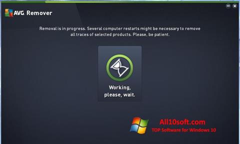 Снимак заслона AVG Remover Windows 10