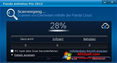 Снимак заслона Panda Antivirus Pro Windows 10