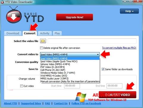 Снимак заслона YTD Video Downloader Windows 10