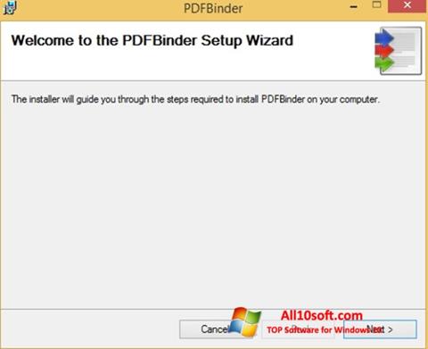 Снимак заслона PDFBinder Windows 10