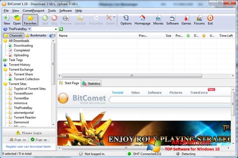 Снимак заслона BitComet Windows 10