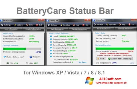 Снимак заслона BatteryCare Windows 10