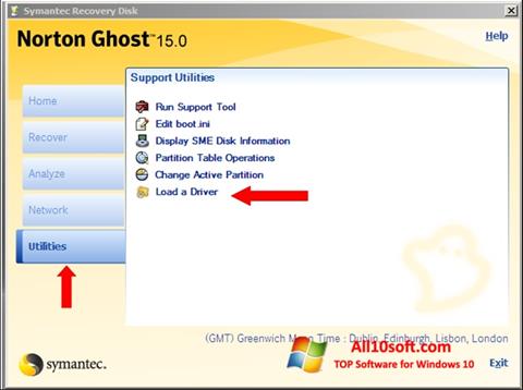 Снимак заслона Norton Ghost Windows 10