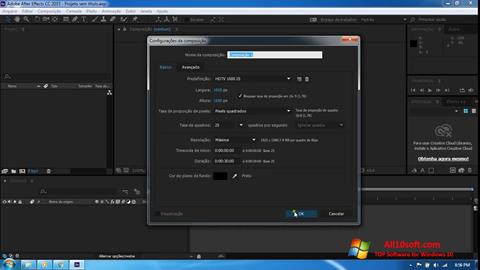 Снимак заслона Adobe After Effects CC Windows 10