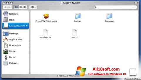 Снимак заслона Cisco VPN Client Windows 10
