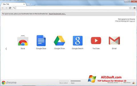 Снимак заслона Google Chrome Windows 10