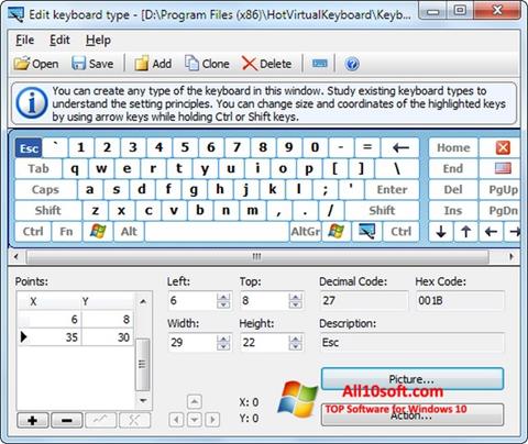Снимак заслона Virtual Keyboard Windows 10