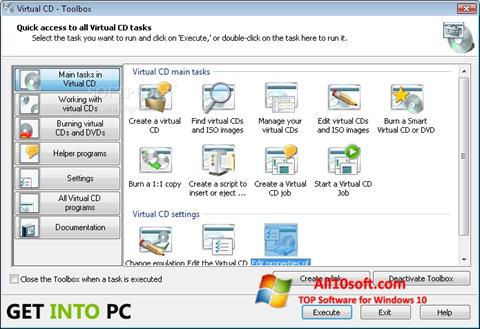 Снимак заслона Virtual CD Windows 10