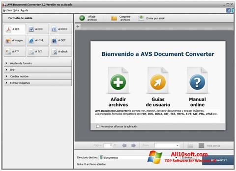 Снимак заслона AVS Document Converter Windows 10
