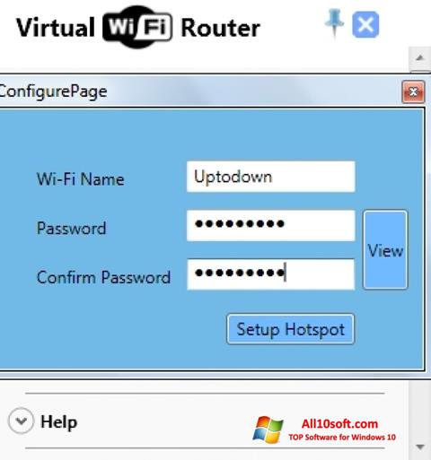 Снимак заслона Virtual WiFi Router Windows 10