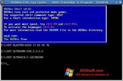 Снимак заслона DOSBox Windows 10