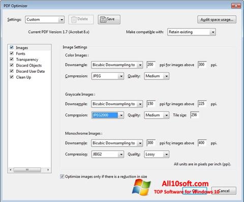 Снимак заслона Adobe Acrobat Pro DC Windows 10