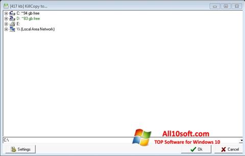 Снимак заслона KillCopy Windows 10