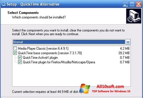 Снимак заслона QuickTime Alternative Windows 10