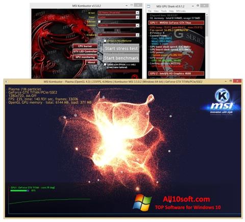 Снимак заслона MSI Kombustor Windows 10