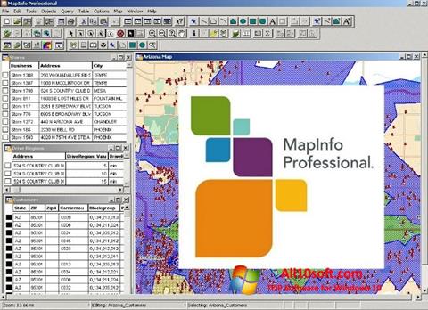 Снимак заслона MapInfo Professional Windows 10
