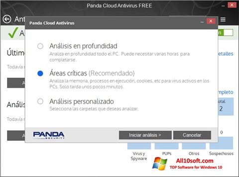 Снимак заслона Panda Cloud Windows 10