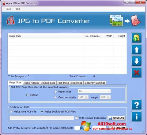 Снимак заслона JPG to PDF Converter Windows 10