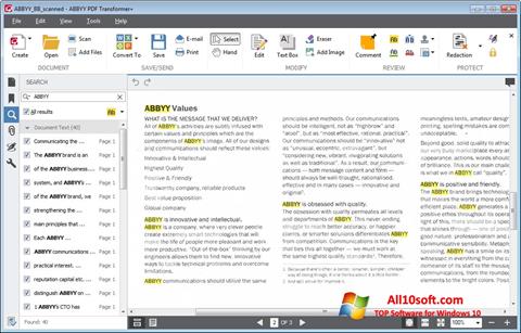 Снимак заслона ABBYY PDF Transformer Windows 10
