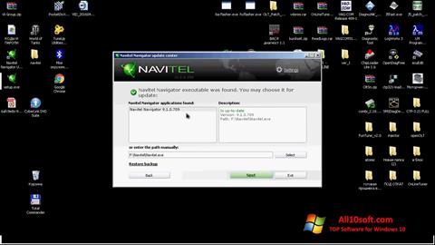 Снимак заслона Navitel Navigator Update Center Windows 10