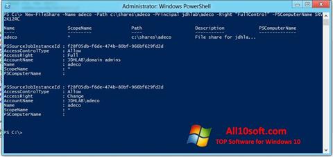 Снимак заслона Windows PowerShell Windows 10